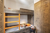 Les Clarines - slaapkamer met stapelbed